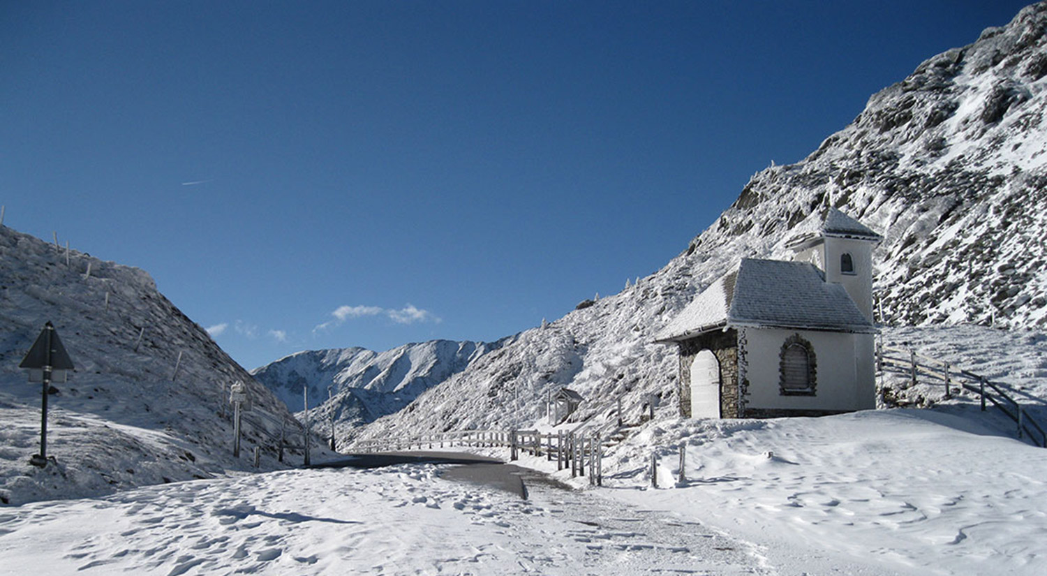 Natural park in winter